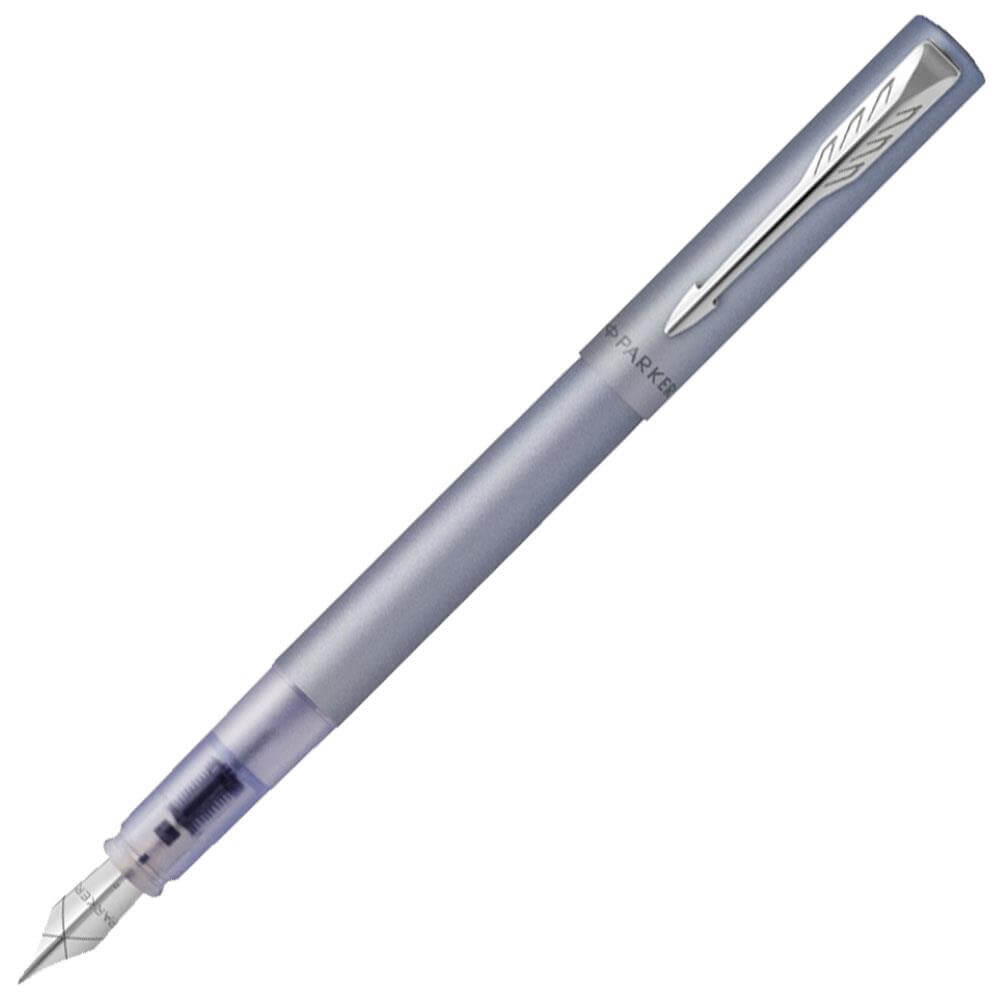 Parker Vector XL Fountain Pen in Silver Blue